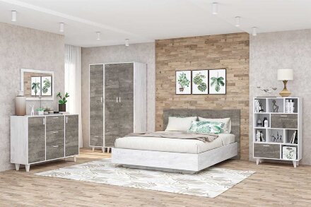 Полка навесная Пл-2 ЭГО, бетон/камень 