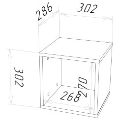 Полка навесная Т-11 Stern (Штерн), вотан