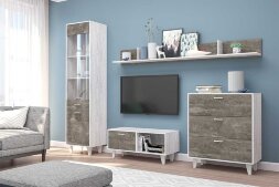 Гостиная ЭГО , бетон/камень 1