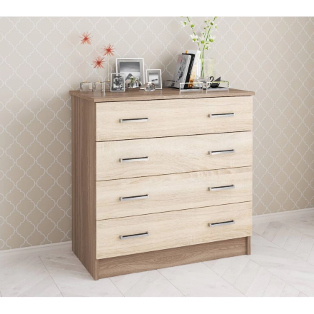 Комод Катрин-3, Ясень шимо/Дуб сонома 