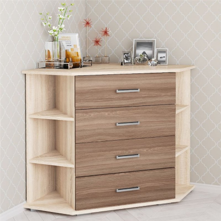 Комод Катрин-7, Ясень шимо/Дуб сонома 