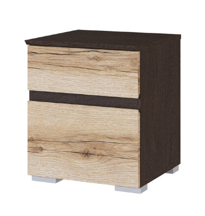 Тумба прикроватная Плейона, венге/дуб делано 