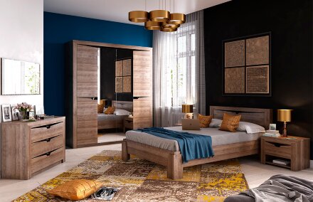 Спальня модульная Соренто, дуб Стирлинг 